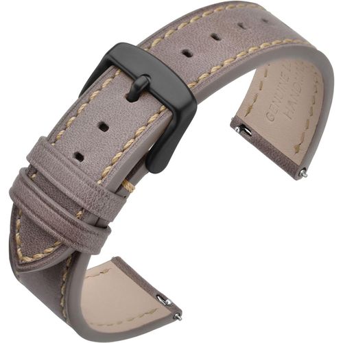 Kal-Bracelet Montre 16mm 17mm 18mm 19mm 20mm 21mm 22mm, Bracelets De Remplacement Cuir À Libération Rapide Pour Femme Homme