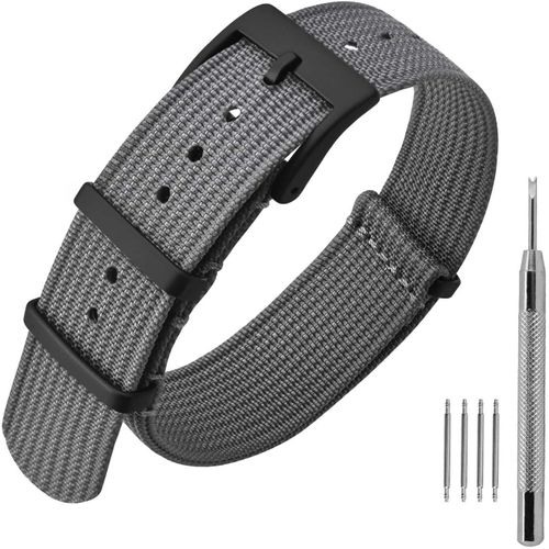 Kal-Bracelet De Montre En Nylon Avec Boucle En Acier Inoxydable, Sport Bande De Remplacement 16mm 18mm 20mm 22mm