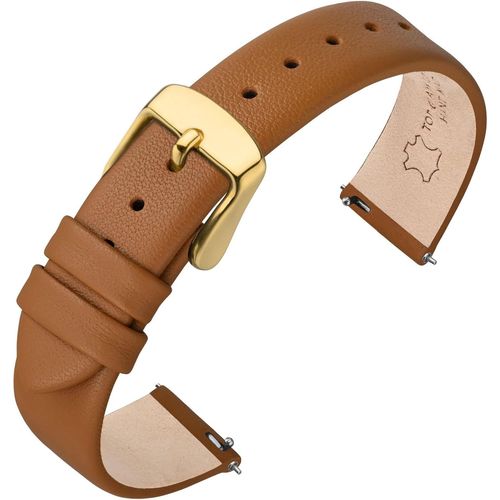 Kal-Bracelet De Montre En Cuir Véritable Pour Homme Femme, Dégagement Rapide, Bande De Remplacement 12mm 13mm 14mm 16mm 18mm 20mm 22mm