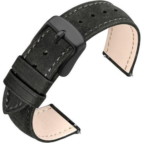 Kal-Bracelet De Montre Pour Homme Et Femme, Bracelets En Cuir Vintage À Dégagement Rapide 18mm 19mm 20mm 21mm 22mm
