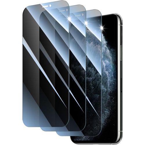 Kal-Lot De 3 Verre Trempé Anti-Espion Pour Iphone 11 Pro/Iphone Xs/Iphone X, Anti Espion Vitre Protection Ecran Protege Accessoire, Film De Protecteur, Résistance Aux Rayures, Dureté 9h, Pas De Bulle