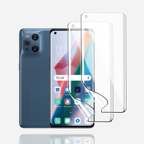 Kal-Film De Protection Hydrogel Pour Oppo Find X3/X3 Pro, 2pcs Protection Ecran En Hydrogel Hd Transparent Flexible Tpu Protections D'écran, Film Hydrogel Anti-Rayures