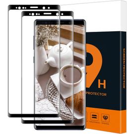 Kal-Verre Trempé Pour Samsung Galaxy Note 9, 2 Pièces 3d Couverture Complète Protection Écran, À L'épreuve Des Bulles, Haute Définition, Ultra Hd Claire Samsung Galaxy Note 9 Vitre Protection