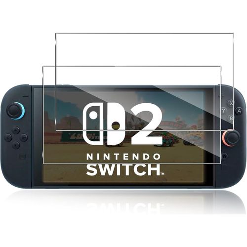 Kal-2 Pièces Verre Trempé Pour Nintendo Switch 2, Dureté 9h Film Protection Écran En Sans Bulles,Ultra Hd Film Vitre Trempé