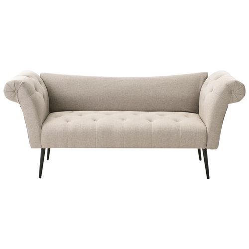 Chaise Longue Nantilly Tissu Marron Clair