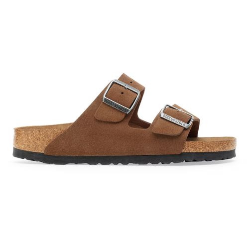 Sandales En Cuir Suédé Semelle Souple Birkenstock Arizona
