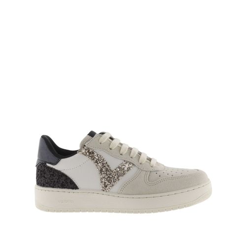 Baskets Effet Cuir Fendu Et Paillettes Victoria Madrid