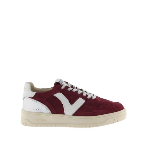Baskets En Cuir Fendu Et Contraste Victoria Seul