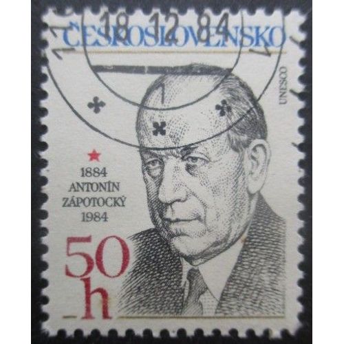 Tchecoslovaquie N°2613 Président Zapotocky Oblitéré