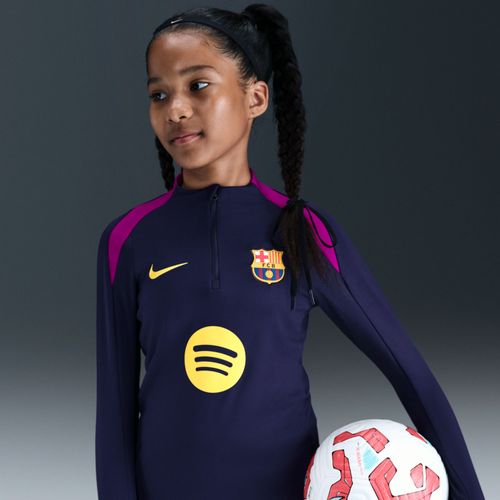 Haut D'entraînement De Foot Nike Dri-Fit Fc Barcelona Strike Pour Ado - Pourpre