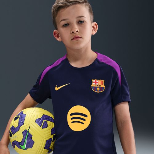 Haut De Foot À Manches Courtes Nike Dri-Fit Fc Barcelona Strike Pour Ado - Pourpre