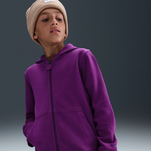 Sweat À Capuche Et Zip Nike Football Fc Barcelona Club Pour Ado (Garçon) - Pourpre