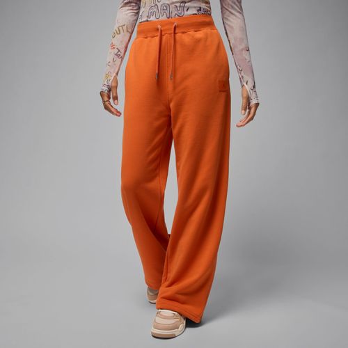 Pantalon À Ourlet Ouvert En Molleton Jordan Flight Fleece Pour Femme - Orange