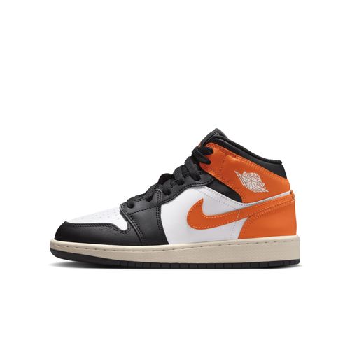 Chaussure Air Jordan 1 Mid Pour Ado - Orange