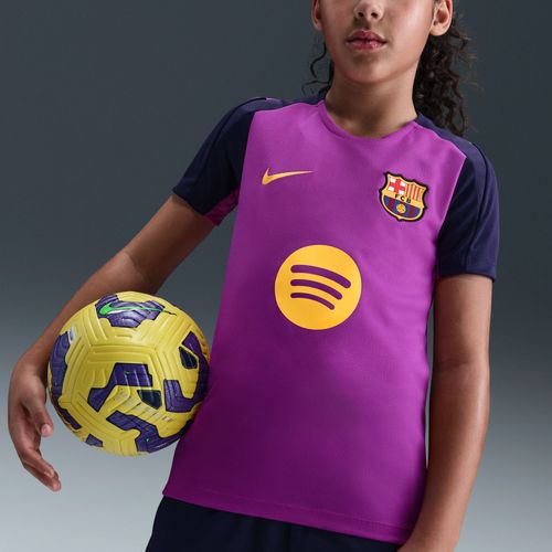Haut De Foot À Manches Courtes Nike Dri-Fit Fc Barcelona Strike Pour Ado - Pourpre