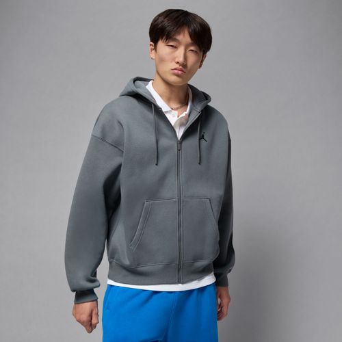 Sweat À Capuche Et Zip Oversize Jordan Brooklyn Fleece Pour Homme - Gris