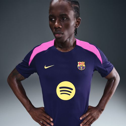 Haut De Foot À Manches Courtes Nike Dri-Fit Fc Barcelona Strike Pour Homme - Pourpre