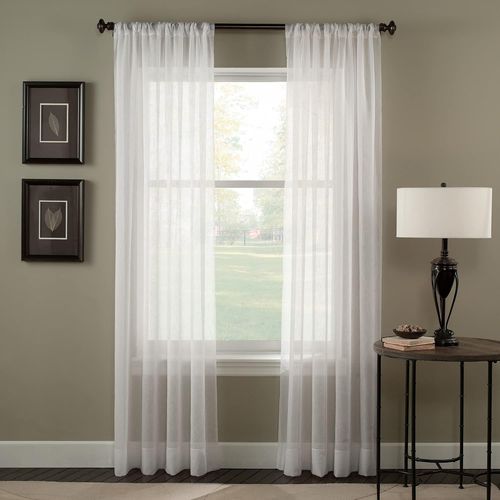 Trinity Rideau En Voile Froissé 129,5 X 213,4 Cm Hiver