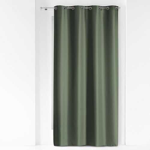 Rideau A Oeillets 140 X 280 Cm Polyester Uni Essentiel Kaki