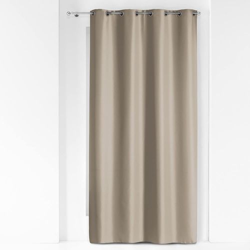 Rideau A Oeillets 140 X 260 Cm Polyester Uni Essentiel Lin