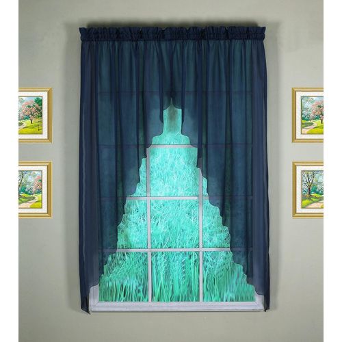 Emelia Paire De Voilages, Bleu Marine, 228,6 X 160 Cm (L X L)