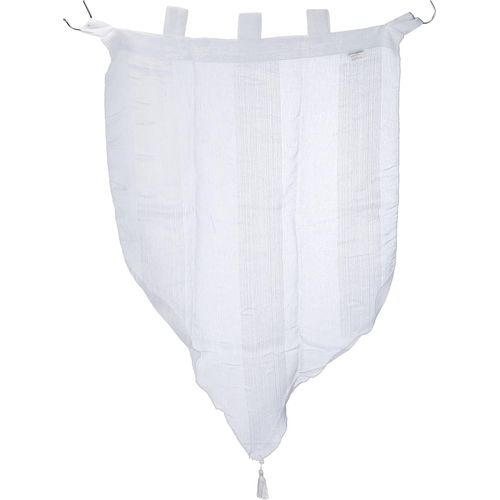 Paire De Voilages À Passants (2 X 60 X 90 Cm) Salina Blanc, Voile Sablé