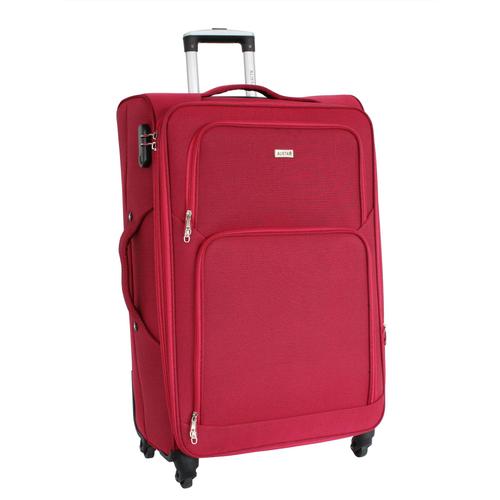 ALISTAIR Plume 2.0 - Valise Grande Taille 78cm – Toile Souple - Rouge