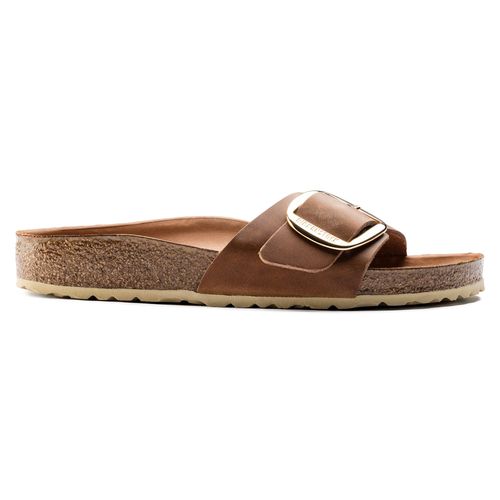 Sandales Femme Birkenstock Madrid Big Buckle Natural Leather Oiled