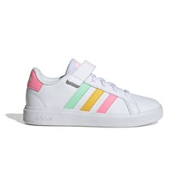 Chaussures Baskets Lacetslastiques Et Sangle Supérieure Enfant Adidas Grand Court