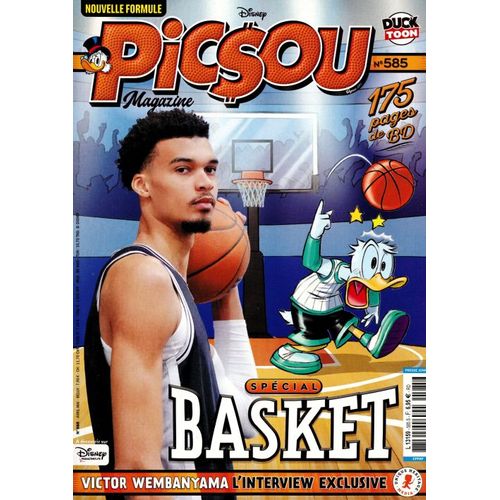 Picsou Magazine 585 Spécial Basket / Interview Victor Wembanyama
