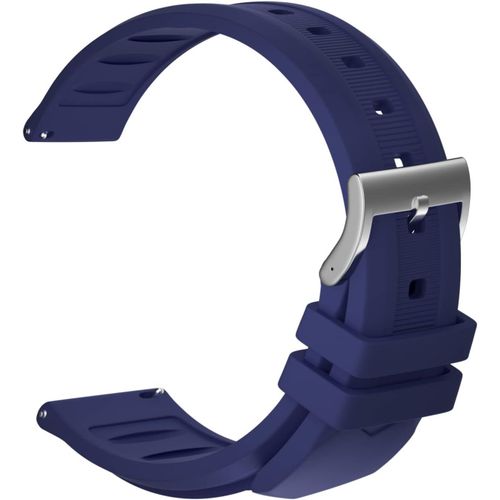 Kal-Bracelet Montre Remplacer Silicone Bracelet Montre Imperméable Flexible Lisse - 16mm, 18mm, 20mm, 22mm Caoutchouc Montre Bracelet Avec Acier Inoxydable Boucle