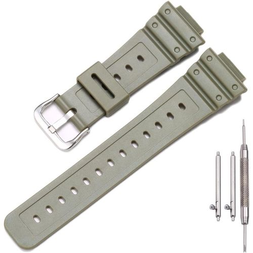 Kal-Bracelet En Résine Compatible Avec Caiso G Shock Ga2100/Ga-2110 - Bracelet De Rechange Étanche En Caoutchouc Pour Homme