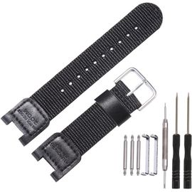 Kal-Bracelet En Cuir En Tissu Compatible Avec Casio Sgw-100 Gw-3000b Gw-3500b Pas-400b Montre De Sport Pour Homme En Nylon