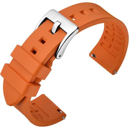 Kal-Bracelet En Caoutchouc Fluoré 18mm 19mm 20mm 21mm 22mm 23mm 24mm, Bracelets De Montres À Libération Rapide