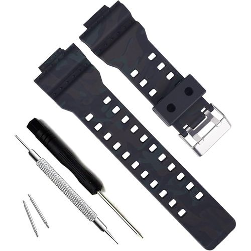 Kal-My Time Olibopo Natural Resin Replacement Watch Band Strap For Casio Mens G-Shock Gd120/Ga-100/Ga-110/Ga-100c
