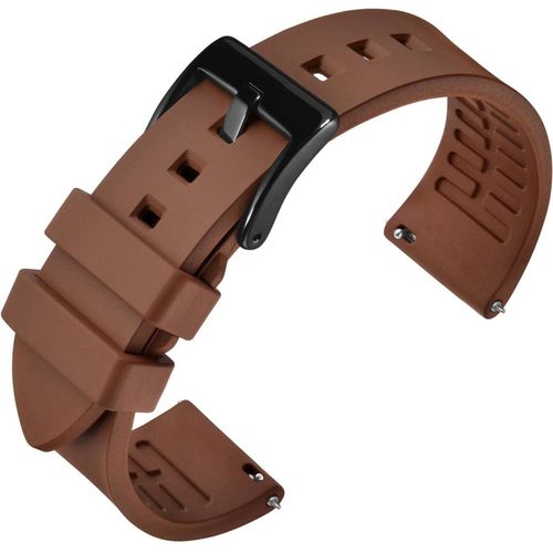Kal-Bracelet En Caoutchouc Fluoré 18mm 19mm 20mm 21mm 22mm 23mm 24mm, Bracelets De Montres À Libération Rapide