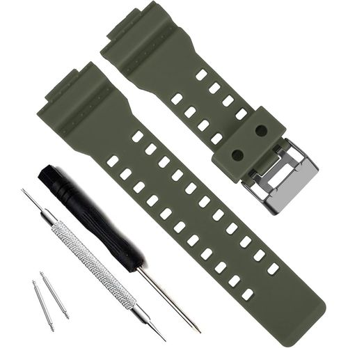 Kal-My Time Olibopo Natural Resin Replacement Watch Band Strap For Casio Mens G-Shock Gd120/Ga-100/Ga-110/Ga-100c
