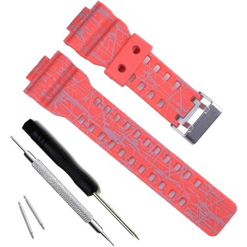 Kal-My Time Olibopo Natural Resin Replacement Watch Band Strap For Casio Mens G-Shock Gd120/Ga-100/Ga-110/Ga-100c