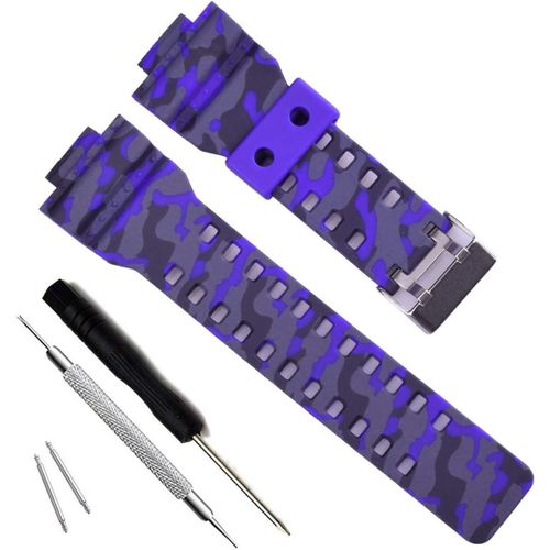 Kal-My Time Olibopo Natural Resin Replacement Watch Band Strap For Casio Mens G-Shock Gd120/Ga-100/Ga-110/Ga-100c
