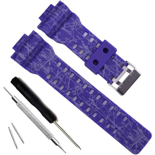 Kal-My Time Olibopo Natural Resin Replacement Watch Band Strap For Casio Mens G-Shock Gd120/Ga-100/Ga-110/Ga-100c