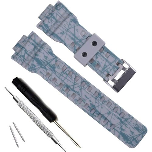 Kal-My Time Olibopo Natural Resin Replacement Watch Band Strap For Casio Mens G-Shock Gd120/Ga-100/Ga-110/Ga-100c