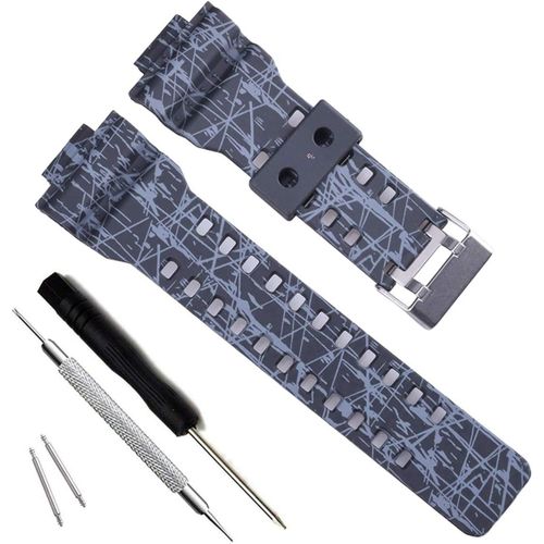 Kal-My Time Olibopo Natural Resin Replacement Watch Band Strap For Casio Mens G-Shock Gd120/Ga-100/Ga-110/Ga-100c