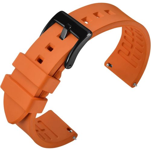 Kal-Bracelet En Caoutchouc Fluoré 18mm 19mm 20mm 21mm 22mm 23mm 24mm, Bracelets De Montres À Libération Rapide