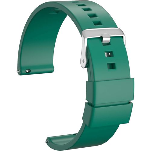 Kal-Bracelet Montre Remplaçable En Silicone Imperméable Et Flexible - 18mm, 20mm, 22mm Caoutchouc Avec Boucle En Acier Inoxydable