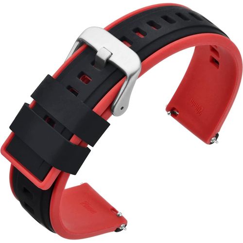 Kal-Bracelet De Montre En Silicone Pour Femme Homme 18mm 20mm 22mm, Bracelet De Remplacement À Libération Rapide