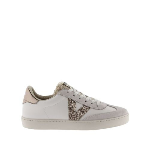 Baskets Femme Victoria Berlin Ciclista Efecto Piel & Piezas Serraje & Logo Glitter