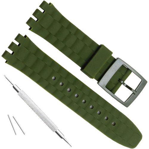 Kal-Bracelet De Montre De Rechange Étanche En Caoutchouc De Silicone De 21 Mm