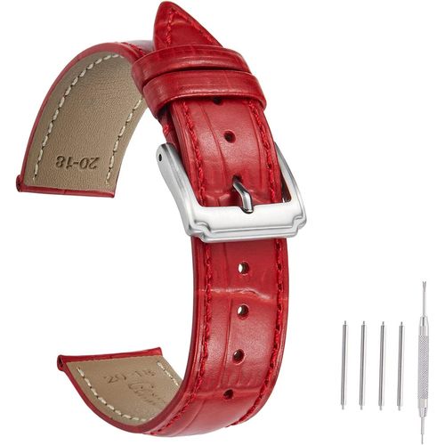 Kal-Bracelets, Bracelet En Cuir De Veau De Rechange De Grain Pour Les Femmes Hommes 18mm 19mm 20mm 21mm 22mm