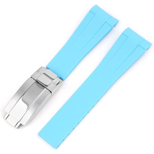 Kal-20mm Bracelet De Montre En Caoutchouc De Silicone Compatible Avec Omega X Swatch Moon Watches Diver 300m Co\U2011axial Master Chronometer 42 Mm,Globemaster 39mm,Aqua Terra 150m