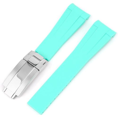 Kal-20mm Bracelet De Montre En Caoutchouc De Silicone Compatible Avec Omega X Swatch Moon Watches Diver 300m Co\U2011axial Master Chronometer 42 Mm,Globemaster 39mm,Aqua Terra 150m